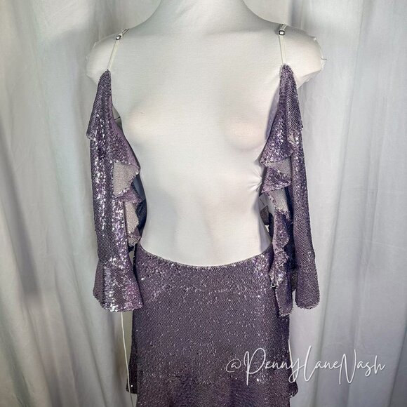 Rebecca Minkoff Sequined Ruffled Tank & Skirt Set - Picture 12 of 15